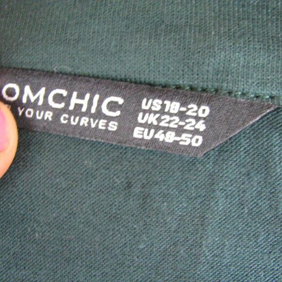 NWT BloomChic Green side tie shirt 18/2X - Picture 6 of 8